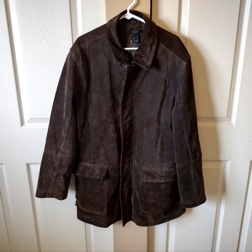 Men's Vintage Claiborne Western Ranch Suede Leather Jacket